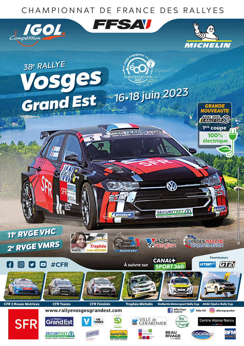 Rallye Vosges Grand-Est 2023 - 1618 Juin [CFA] - Championnat de France -  Forum-Rallye